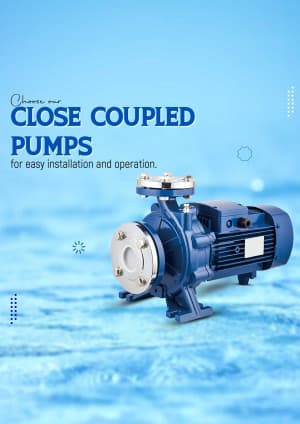 Close couple pump marketing poster