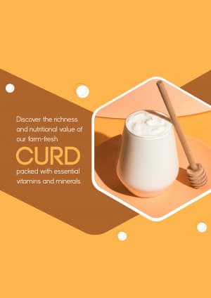 Curd marketing poster