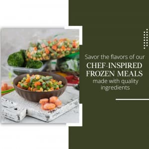 Frozen Foods promotional template