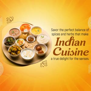 Indian Cuisine marketing poster