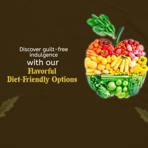 Diet Food marketing poster