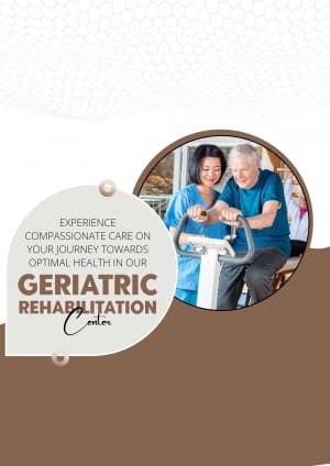 Geriatric Rehabilitation marketing poster