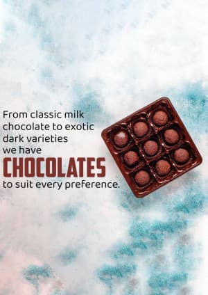 Chocolates flyer