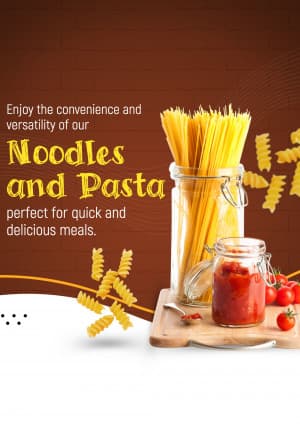 Noodles and Pasta promotional poster