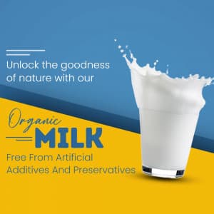 Milk business banner