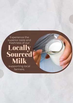 Milk business flyer