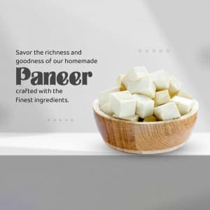 Paneer business banner