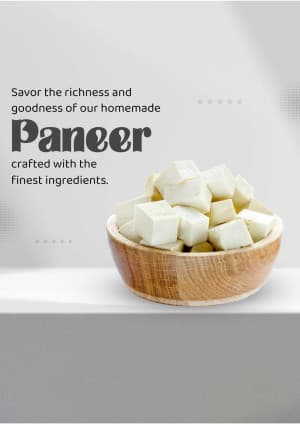 Paneer business flyer