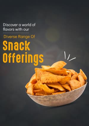 Snacks business flyer