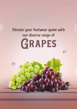 Grapes marketing poster