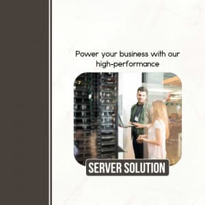 Servers business flyer