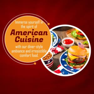 American Cuisine marketing post