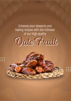 Date Fruit business banner