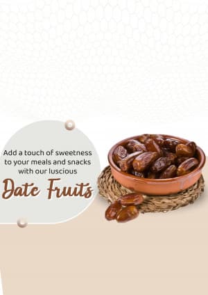 Date Fruit marketing poster