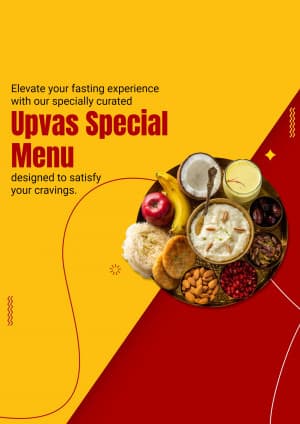 Upvaas Special marketing poster