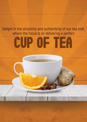 Tea Stall marketing poster