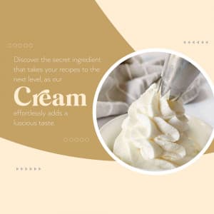 Cream flyer