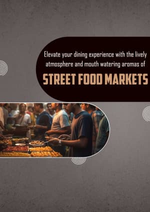 Street Food promotional template