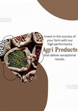 Agri products promotional template