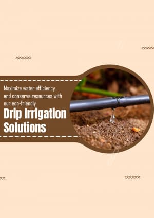 Drip Irrigation marketing poster