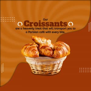 Croissants marketing post