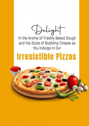 Pizza promotional template