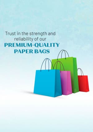 Paper Bag marketing poster