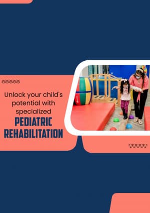 Pediatric Rehabilitation marketing poster