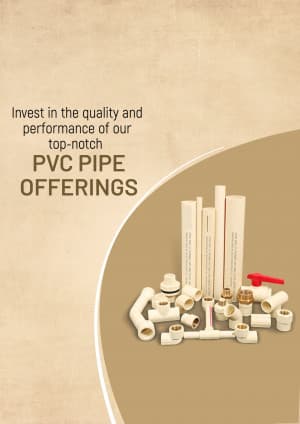 PVC Pipe promotional poster