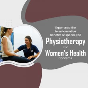 Physiotherapy in Women Health template