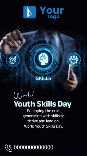 World Youth Skills Day Insta story graphic