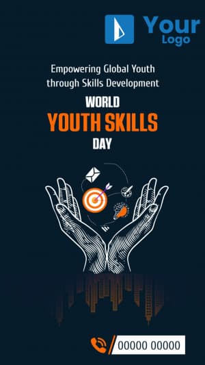 World Youth Skills Day Insta story flyer