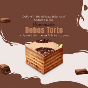 Dobos Torte promotional template