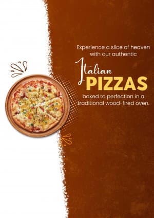 Pizza promotional poster