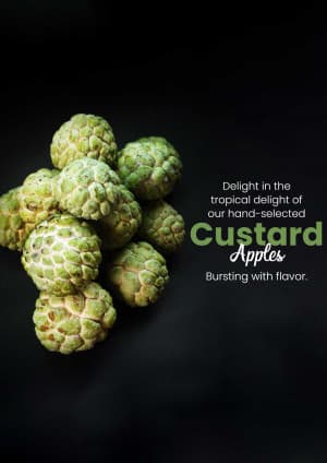 Custard Apple business template