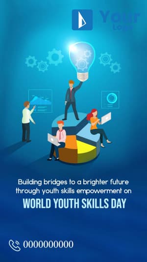 World Youth Skills Day Insta story post