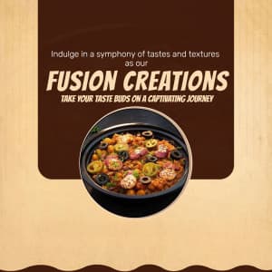 Fusion food poster