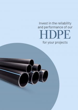 HDPE Pipe business template