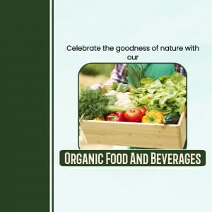 Organic promotional poster