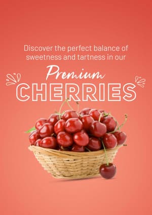 Cherries marketing poster