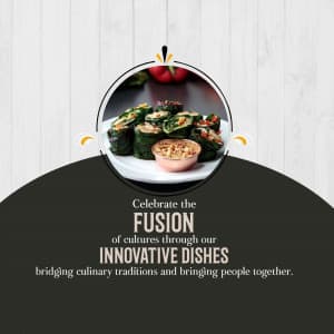 Fusion food flyer