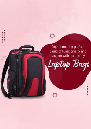 Laptop Bag marketing poster