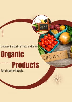 Organic business flyer