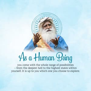 Sadhguru Instagram banner