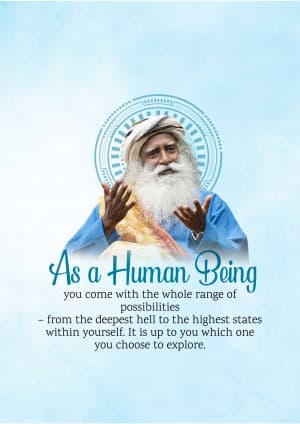 Sadhguru post