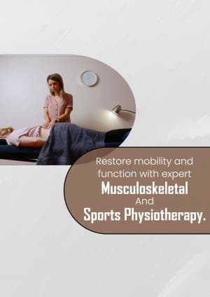 Musculoskeletal & Sports Physiotherapy business flyer