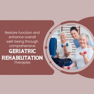 Geriatric Rehabilitation promotional template