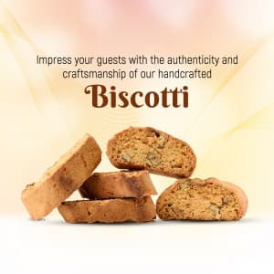Biscotti promotional template