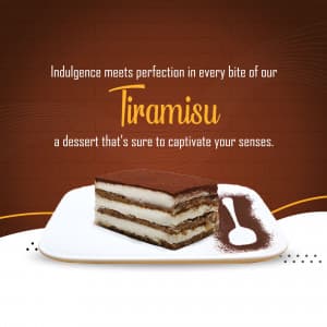 Tiramisu promotional template