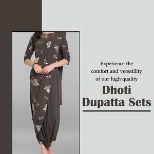 Dhoti Dupatta template